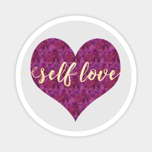 SELF LOVE | Gold Foil Magnet